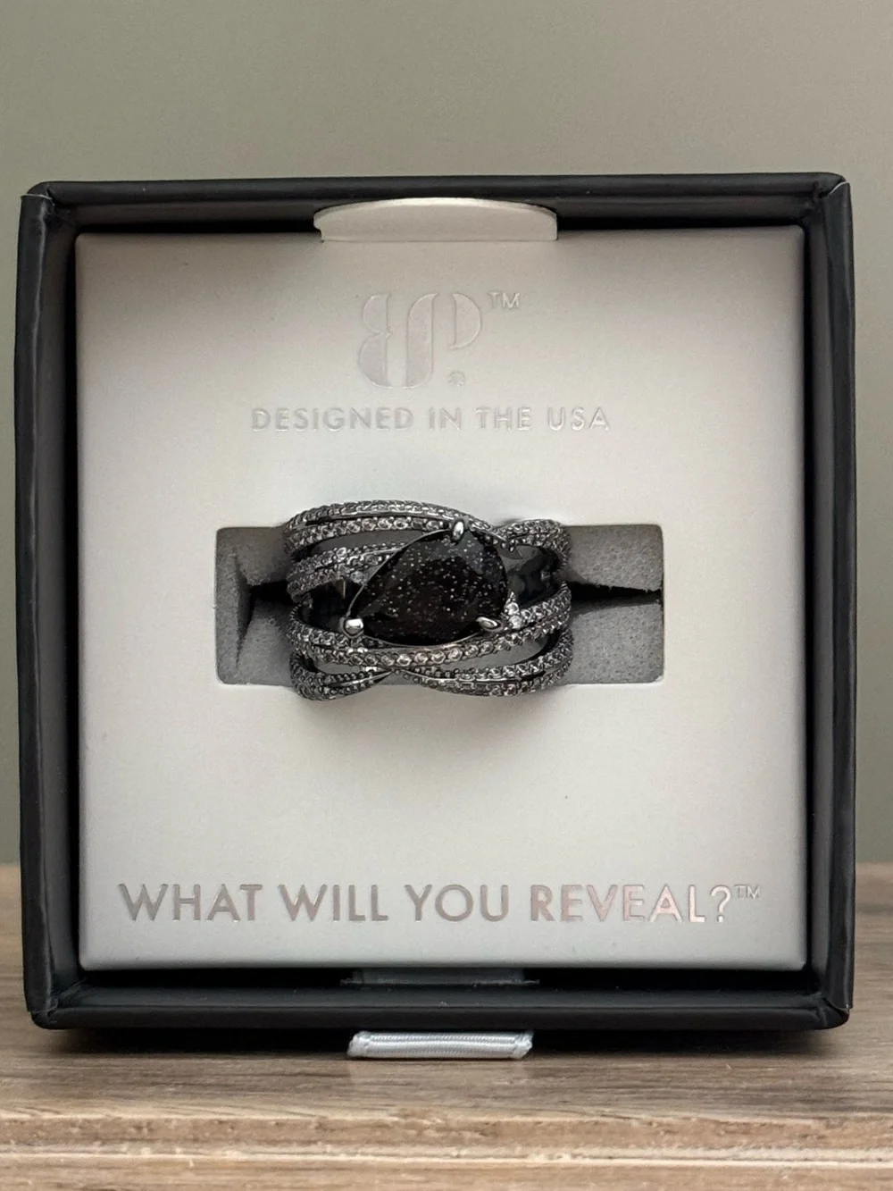 Bomb Party Obsidia Ring “She Bites Back” Size 7. Brand New!